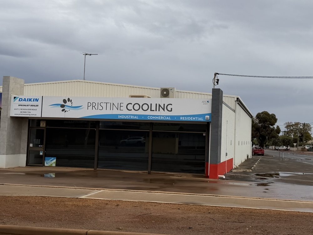 The Pristine Cooling workshop on Boulder Road, Kalgoorlie