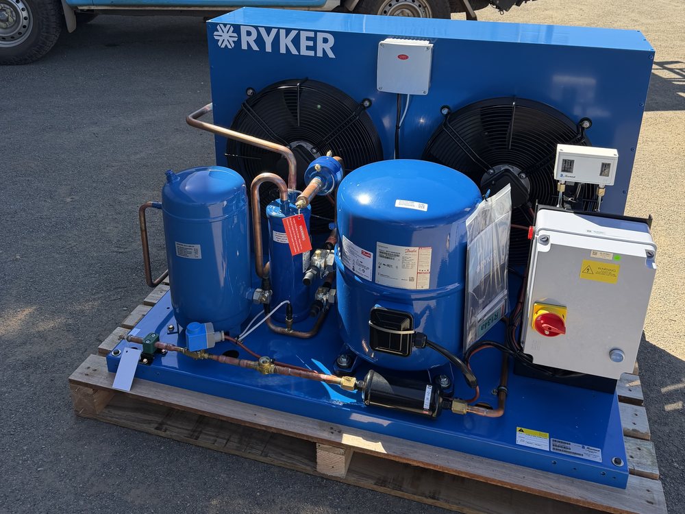 Commercial refrigeration condensing unit ready for installation by Pristine Cooling in Kalgoorlie