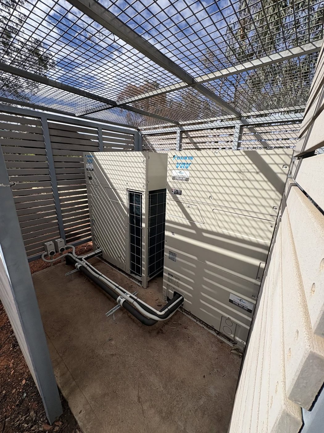 Replacement Daikin VRV outdoor units installed at the Rural Clinical School, Kalgoorlie